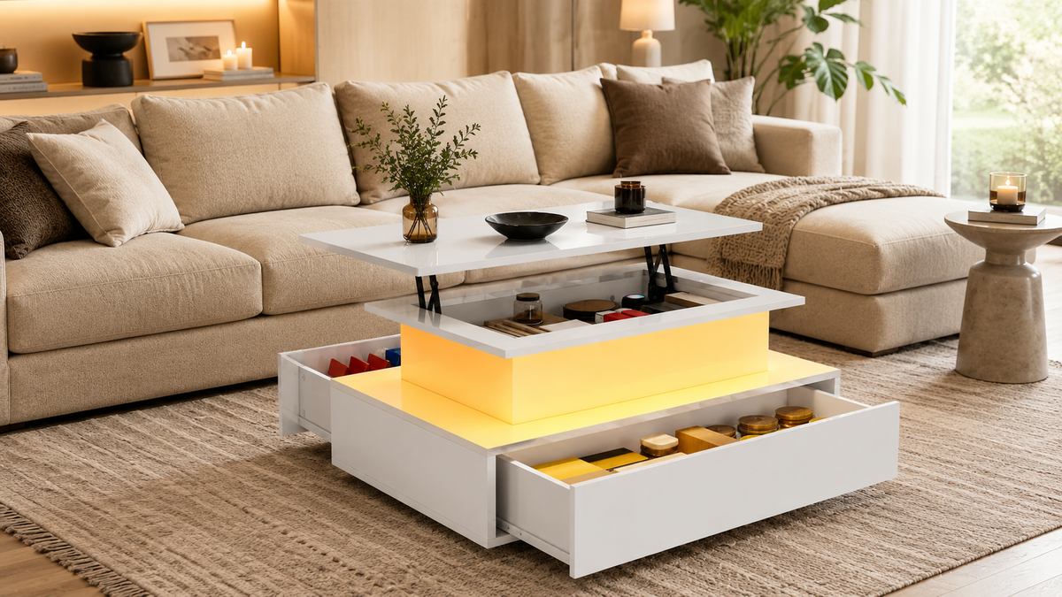 Quelle table basse choisir avec un canapé d’angle ?