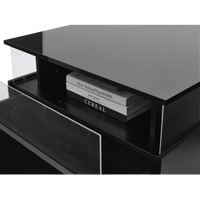 Table basse carrée avec vitrine et LED – Vitrine & LED personnalisable 7