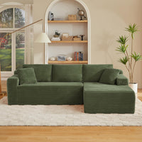 Canapé LOREA™ – Canapé d'Angle Convertible & Velours Côtelé 9
