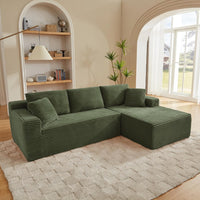Canapé LOREA™ – Canapé d'Angle Convertible & Velours Côtelé 11