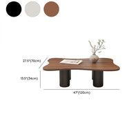 Table Basse CLOUDA™ – Design Nuage en Noyer 4