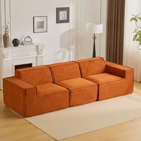 Canapé VELORA™ – Style Vintage Français & Tissu Côtelé 4