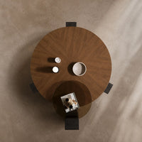 Table Basse VARENA™ – Bois & Piètement Noir, Tablette Verre 3
