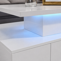 Table basse à double plateau avec LED – Double plateau & LED 16 couleurs 5