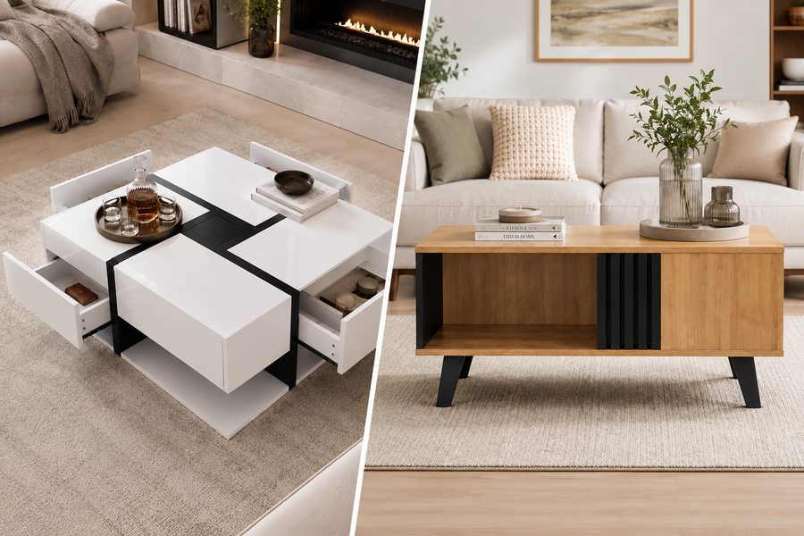 Table basse ronde ou rectangulaire : laquelle choisir ?