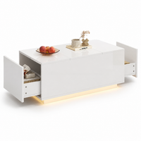Table basse relevable avec LED et plateau ajustable – Plateau relevable & LED 16 couleurs 1