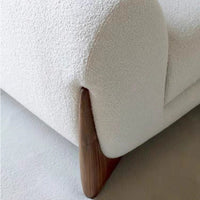 Canapé CRÉMORA™ – Bouclette Écrue & Design Nordique 4