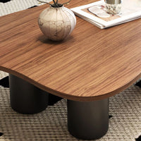 Table Basse CLOUDA™ – Design Nuage en Noyer 3