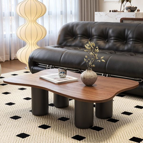 Table Basse CLOUDA™ – Design Nuage en Noyer