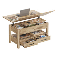 Table basse relevable extensible 3 en 1 – Bureau & table à manger, 6 convives 4