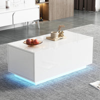 Table basse relevable avec LED et plateau ajustable – Plateau relevable & LED 16 couleurs 2