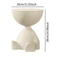 Table basse d'appoint originale et moderne pour petit espace – Rangement intégré