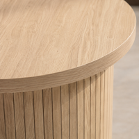 Table basse gigogne en bois design – Rondes en bois naturel, 2 tables 5