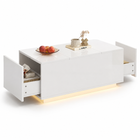Table basse relevable avec LED et plateau ajustable – Plateau relevable & LED 16 couleurs